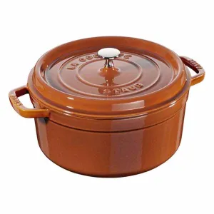 Nồi gang tròn Staub màu nâu vàng 26cm – 5.2L 11026806