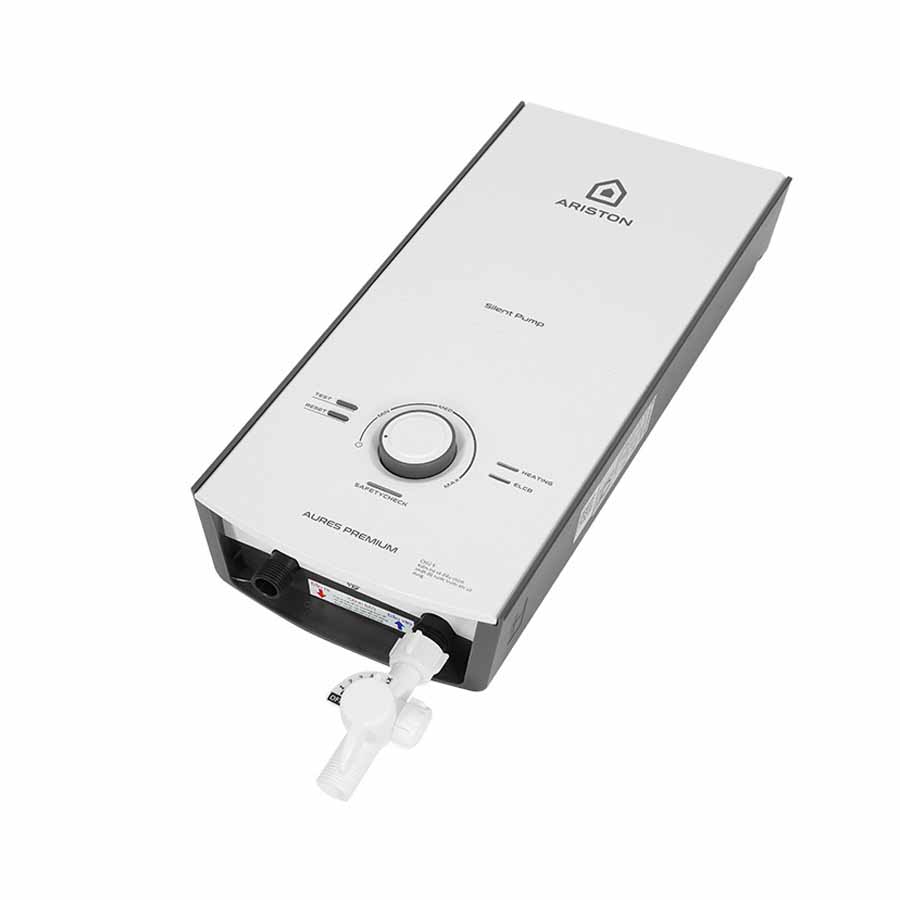 Bình nóng lạnh trực tiếp Ariston AURES Premium 4.5P IVORY 4500W