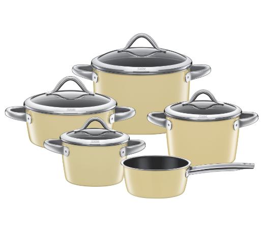 Bộ 5 Nồi Silit Vitaliano Vanilla - toàn cảnh sản phẩm