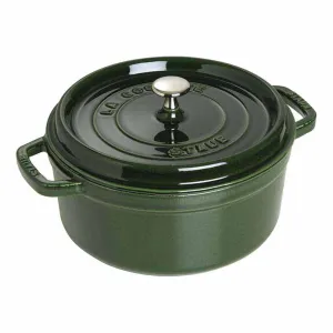 Nồi gang tròn Staub màu xanh rêu 26cm – 5.2L