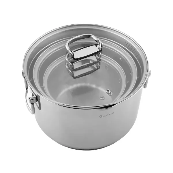 Bộ nồi inox 3 món cao cấp Lumias NOVA Cookware