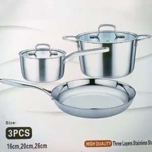 Bộ nồi inox 3 món Balay