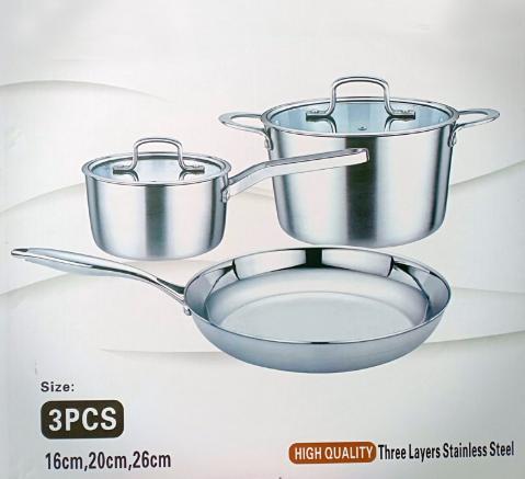 Bộ nồi inox 3 món Balay