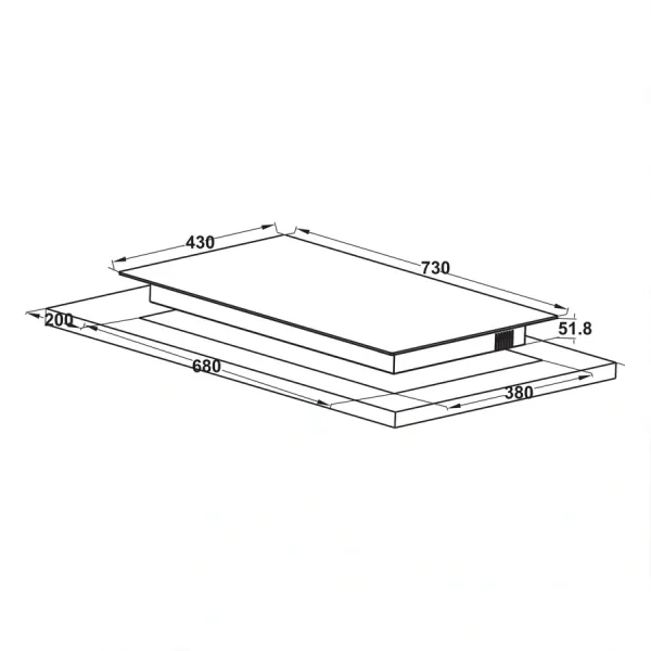 Bếp từ đôi Hafele HC-I73246B (536.61.737) – BST series 7