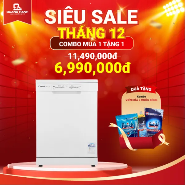 Máy rửa bát 13 bộ Candy CDPN 1L390PW