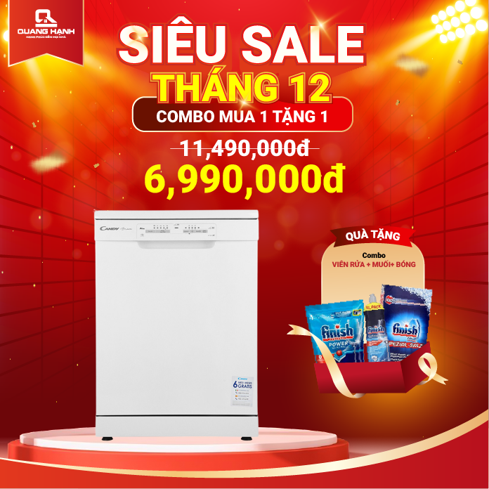Máy rửa bát 13 bộ Candy CDPN 1L390PW