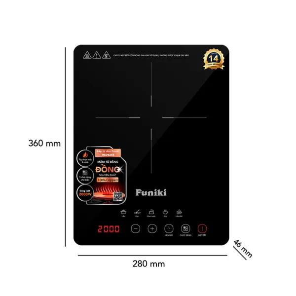 Bếp từ đơn Funiki HSD8255 2000W