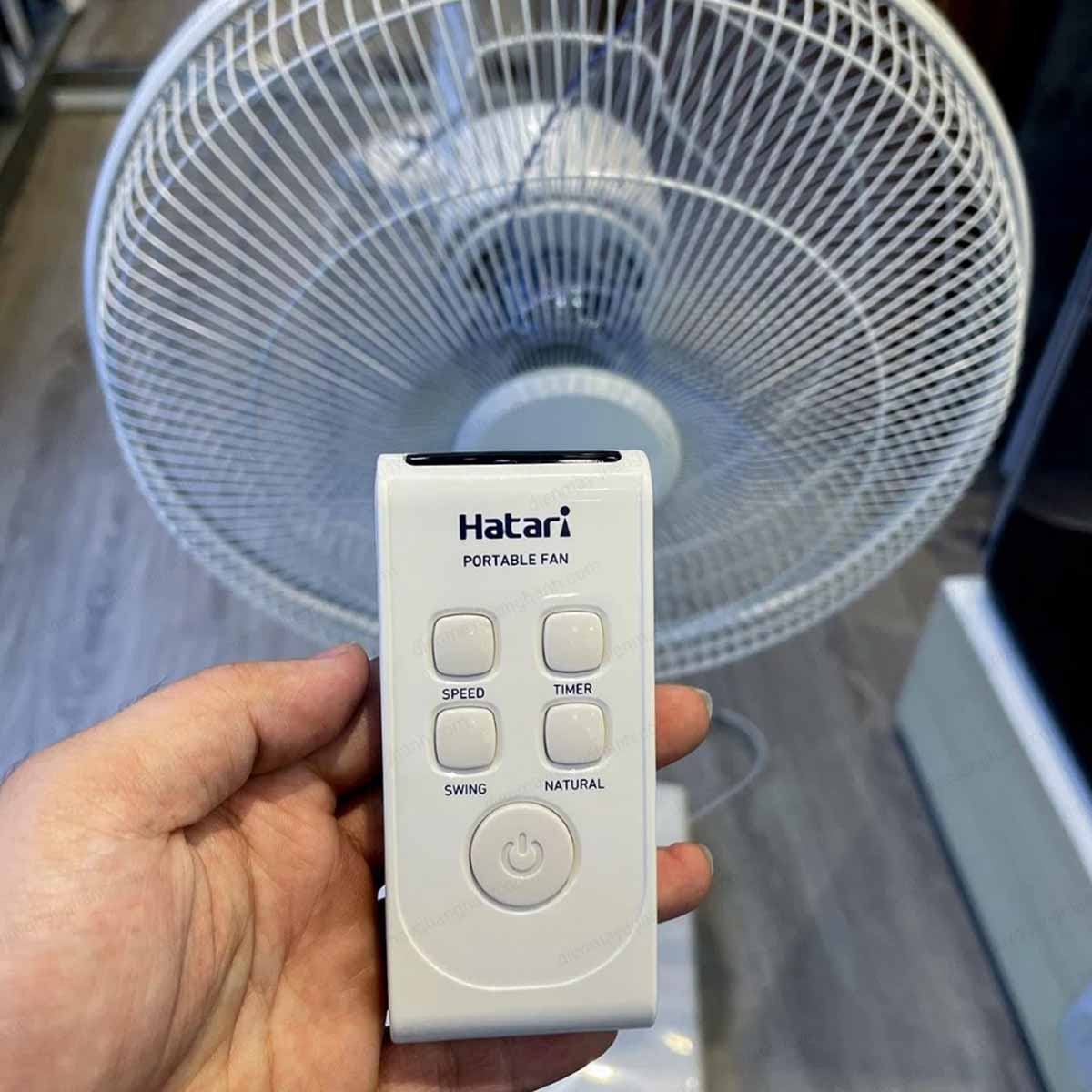 Ảnh thực tế Quạt rút lửng Hatari Thái Lan HT-S16R2 có điều khiển từ xa