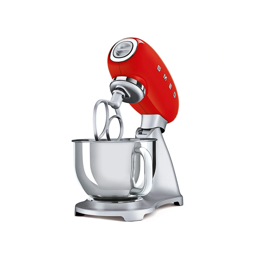 Máy trộn bột màu đỏ SMEG SMF02RDEU