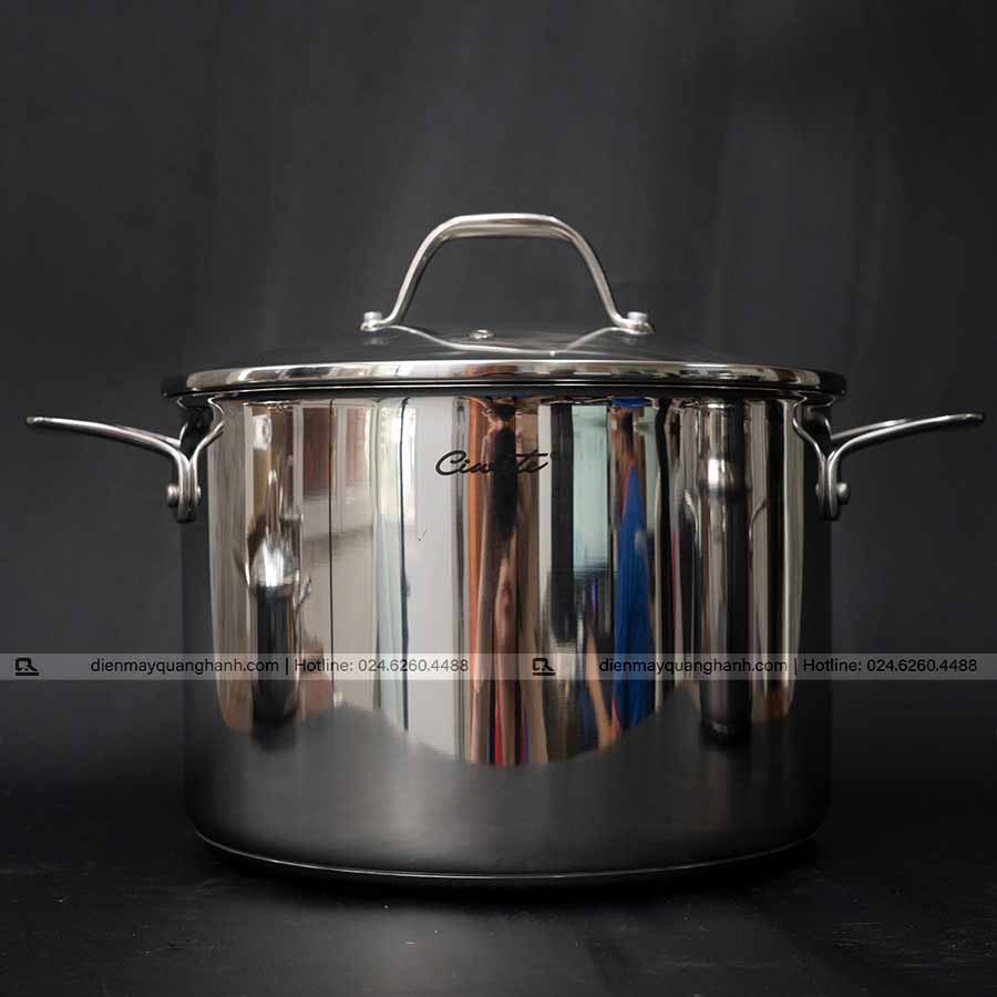 Ảnh thực tế Bộ nồi inox cao cấp Ciwete 7 món có xửng hấp (chảo inox) SS0103-11PC NEW-SS