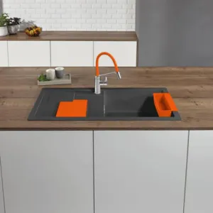 Chậu rửa bát Blanco SITY XL 6 Orange Rock Grey