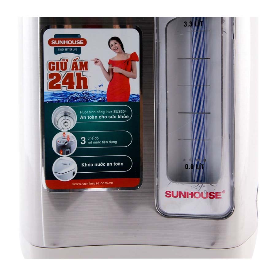Bình thuỷ điện 3.3 lít Sunhouse SH1533
