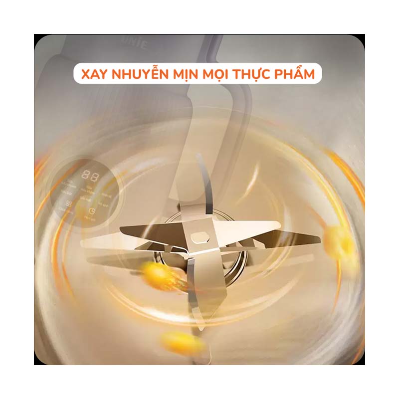 Máy làm sữa hạt Unie UMB08 Pro, dung tích cối 600ml