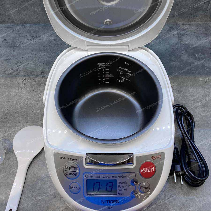 Ảnh thực tế Nồi cơm điện tử Tiger JBA-A10W 1 lít