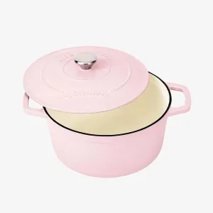 Nồi gang tròn tráng men sứ cao cấp Ciwete Alightpink 27cm CI0101