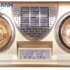 Đèn sưởi nhà tắm Moletty MLT21T – 2 bóng có quạt thổi gió nóng