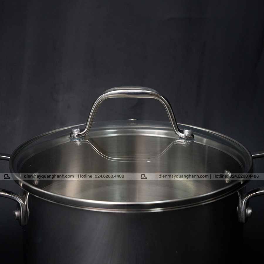 Ảnh thực tế Bộ nồi inox cao cấp Ciwete 7 món có xửng hấp (chảo chống dính) SS0103-11PC NEW-NS