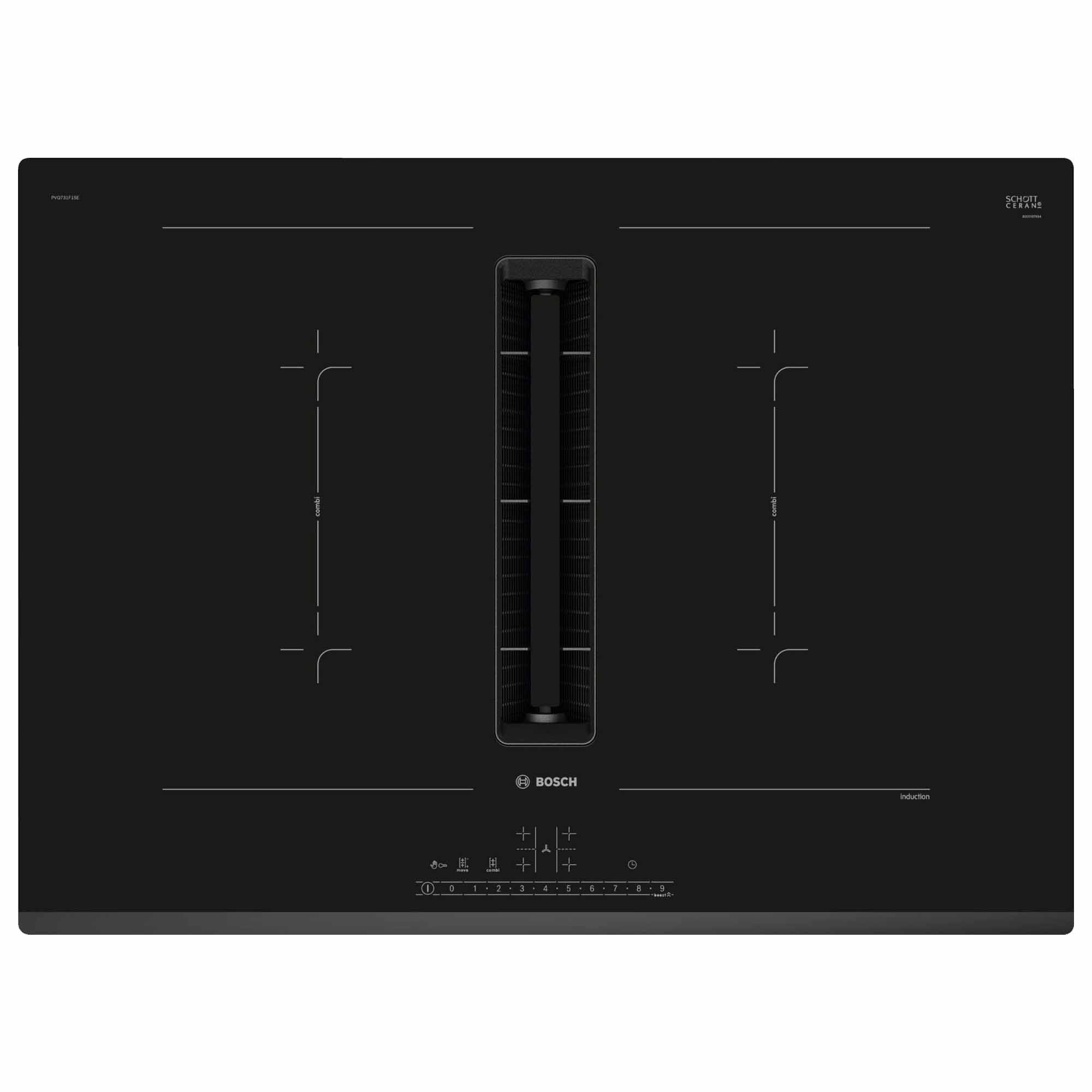 Bếp từ kết hợp hút mùi Bosch PVQ731F15E