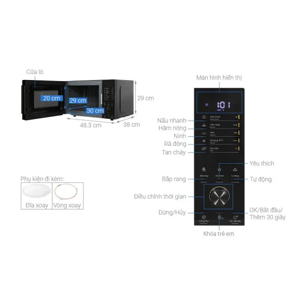 Lò vi sóng Electrolux EMM23D22B