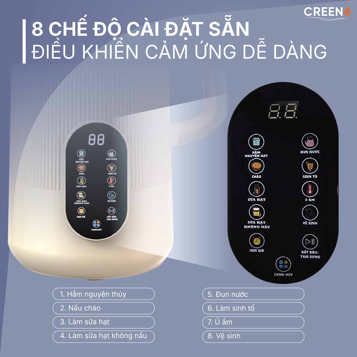 Máy làm sữa hạt Creen CR-1000 Pro
