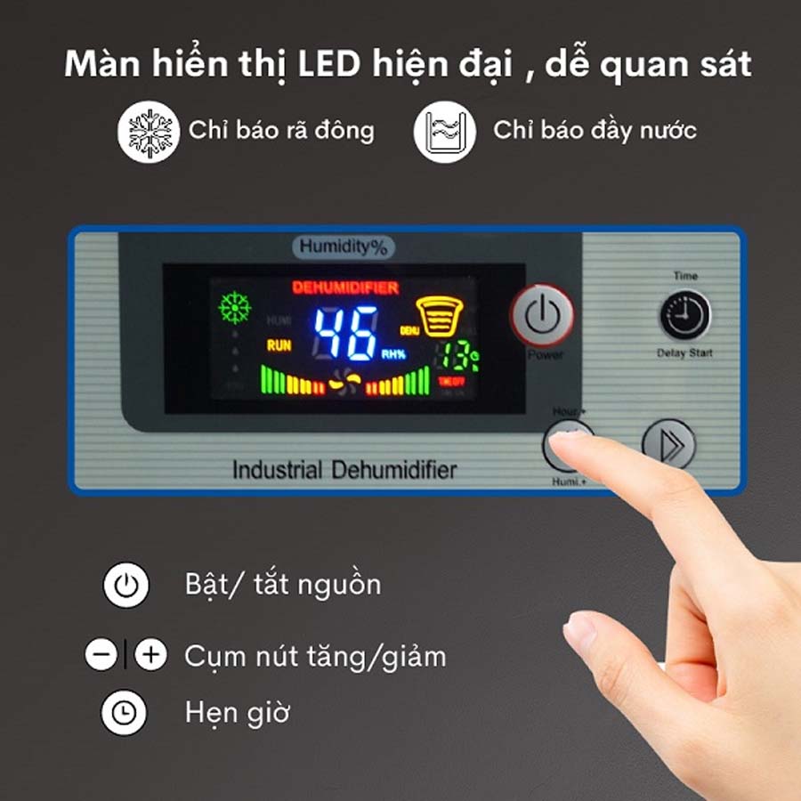 Máy hút ẩm công nghiệp FUJIHAIA DH168BG 168L/ngày