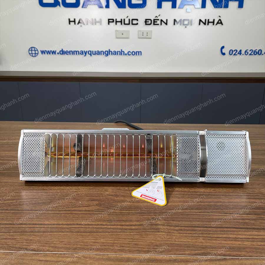 Ảnh thực tế Đèn sưởi Heizen Appino 10 có điều khiển không chói mắt 1000W