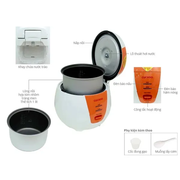 Nồi cơm điện Cuckoo CR-0661 1.08 lít