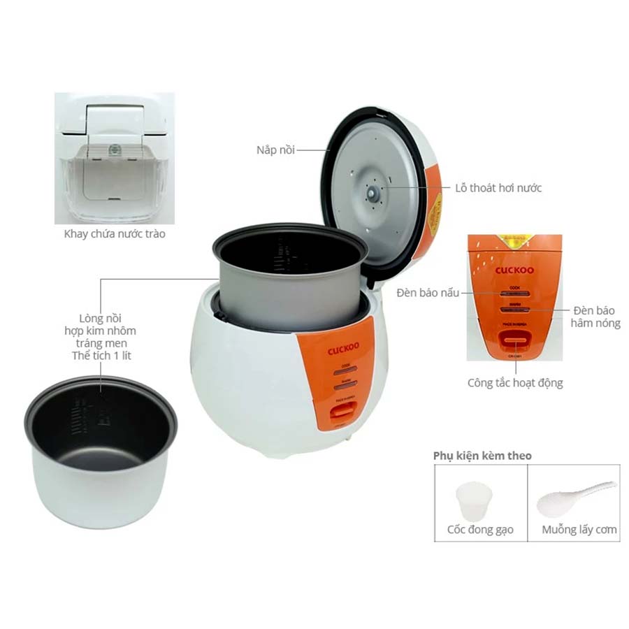 Nồi cơm điện Cuckoo CR-0661 1.08 lít