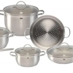 Bộ nồi ELO Zeta inox 3 đáy 6 món