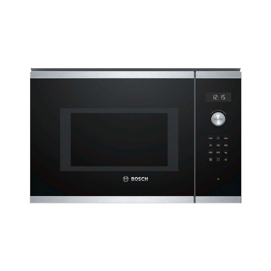 Lò vi sóng có nướng ẩm tủ Bosch BEL554MS0B Serie 6 mặt kính đen
