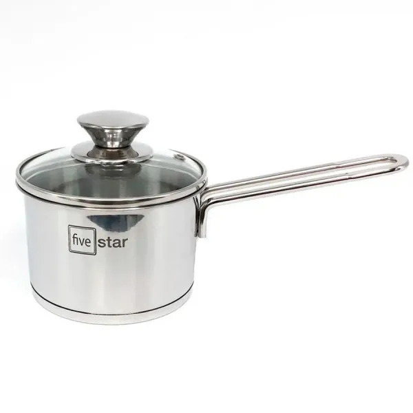 Quánh Inox 430 Fivestar nắp kính 12cm FSQ12001