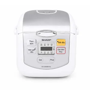 Nồi cơm điện tử Sharp KS-COM08V-SL dung tích 0.72 lít