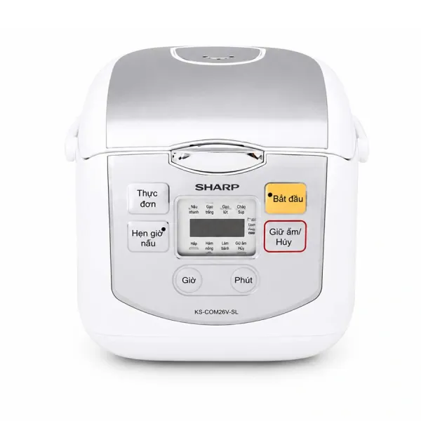 Nồi cơm điện tử Sharp KS-COM08V-SL dung tích 0.72 lít