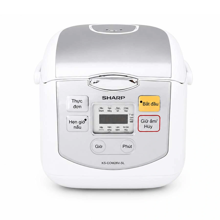Nồi cơm điện tử Sharp KS-COM08V-SL dung tích 0.72 lít