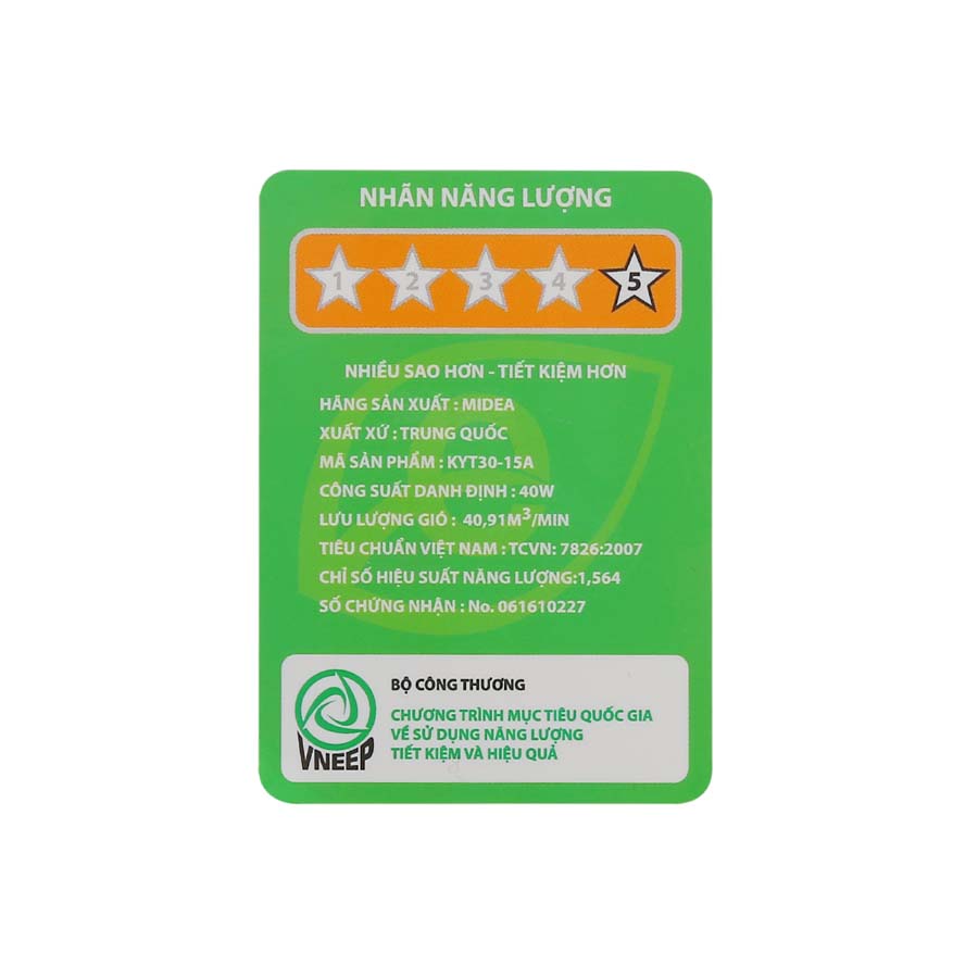Quạt tản Midea KYT30-15A