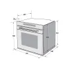 Lò nướng kết hợp hấp âm tủ Hafele HSO-8T72A 538.61.461 72 lít