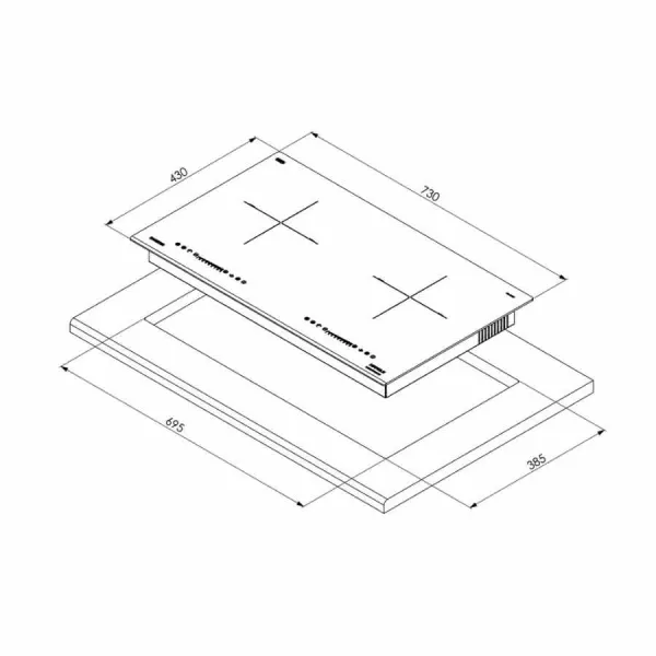 Bếp từ đôi Hafele HC-I7325B 533.09.979
