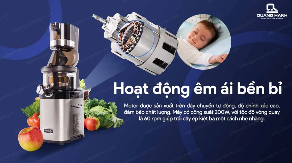 Máy ép trái cây tốc độ chậm Kuvings CS600CB