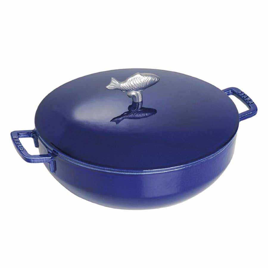 Nồi Bouillabaisse Staub màu xanh đen 28cm - toàn cảnh sản phẩm