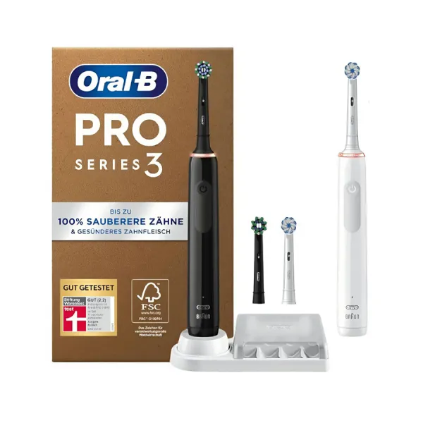 Set 2 bàn chải điện ORAL-B Pro Series 3 3000 Plus
