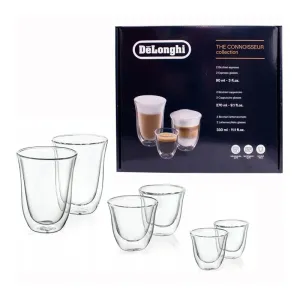 Bộ 6 ly thủy tinh De’Longhi (90ml/270 ml/330 ml)