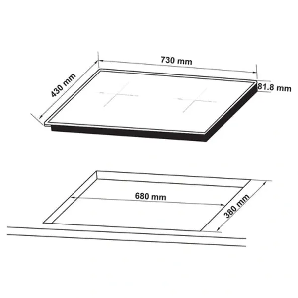 Bếp từ đôi Hafele HC-I73245B (536.61.727) – BST series 7