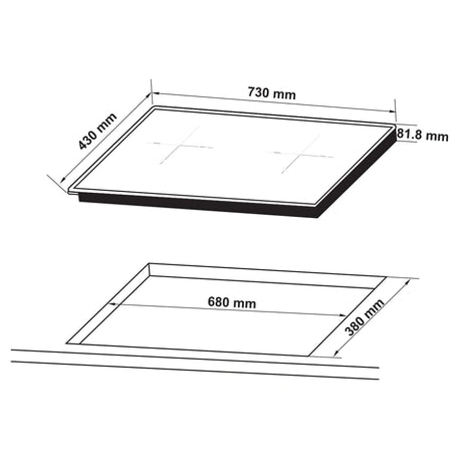 Bếp từ đôi Hafele HC-I73245B (536.61.727) – BST series 7
