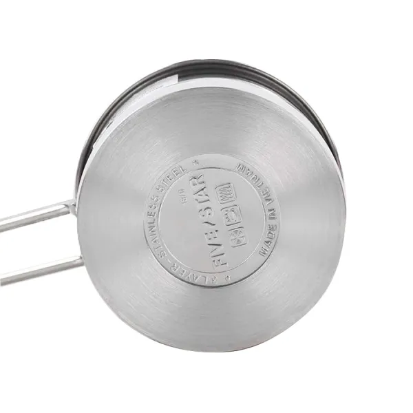 Quánh Inox 430 Fivestar nắp kính 12cm FSQ12001