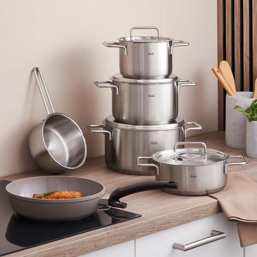 Bộ nồi Fissler Pure Collection 6 món kèm chảo chống dính 24cm