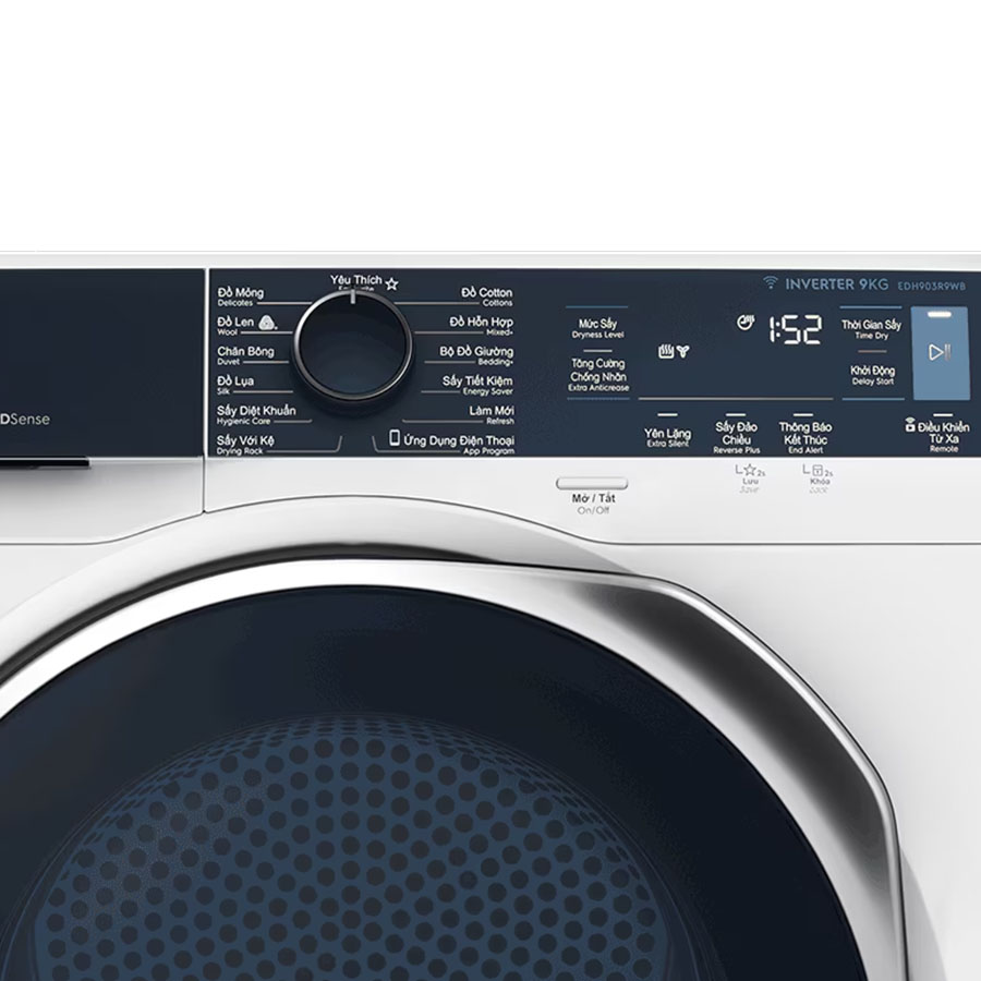 Máy sấy bơm nhiệt Electrolux 9 kg EDH903R9WB