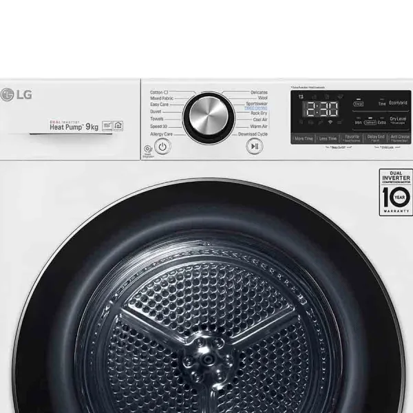 Máy sấy bơm nhiệt LG 9 Kg DVHP09W