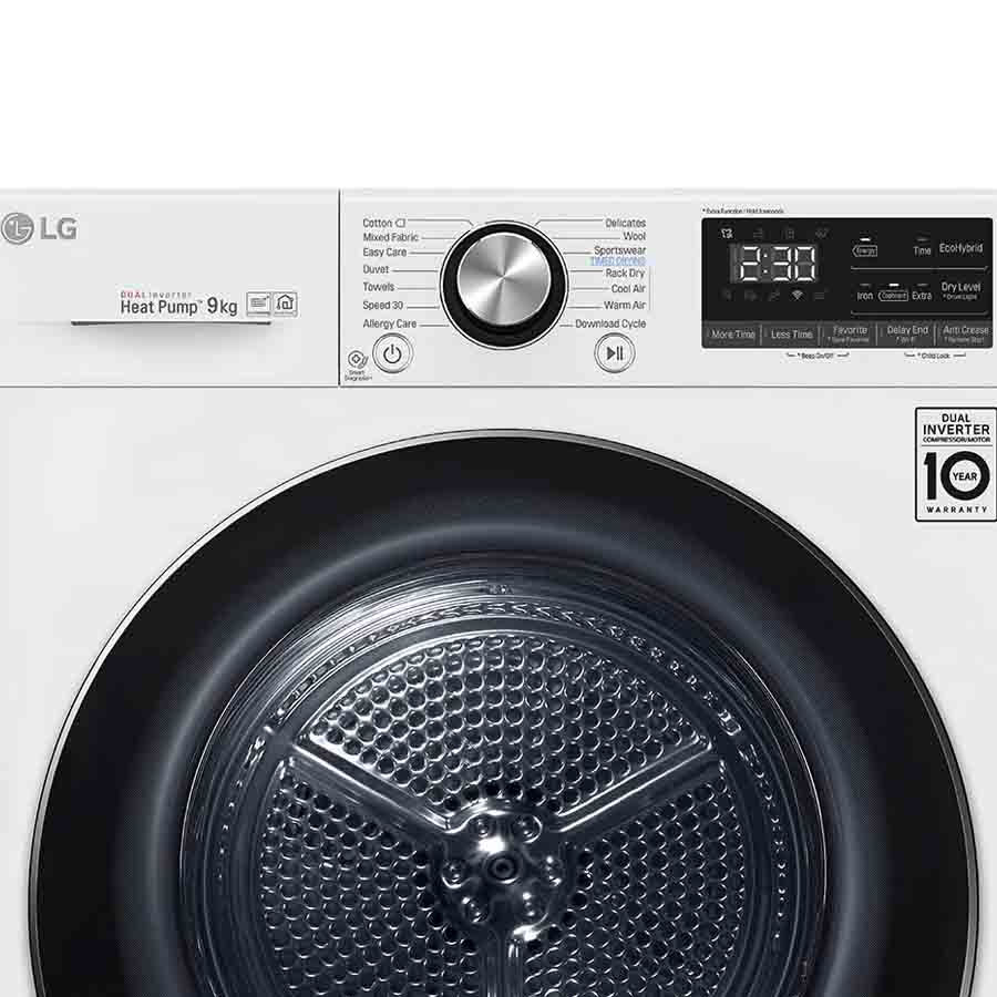 Máy sấy bơm nhiệt LG 9 Kg DVHP09W