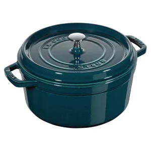 Nồi gang tròn Staub màu xanh ngọc 26cm – 5.2L