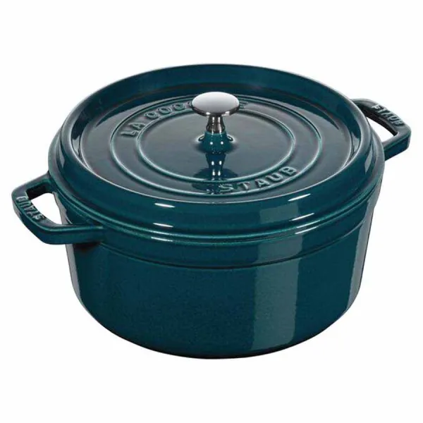 Nồi gang tròn Staub màu xanh ngọc 26cm – 5.2L